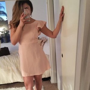 BCBG Pink Ruffled Dress
